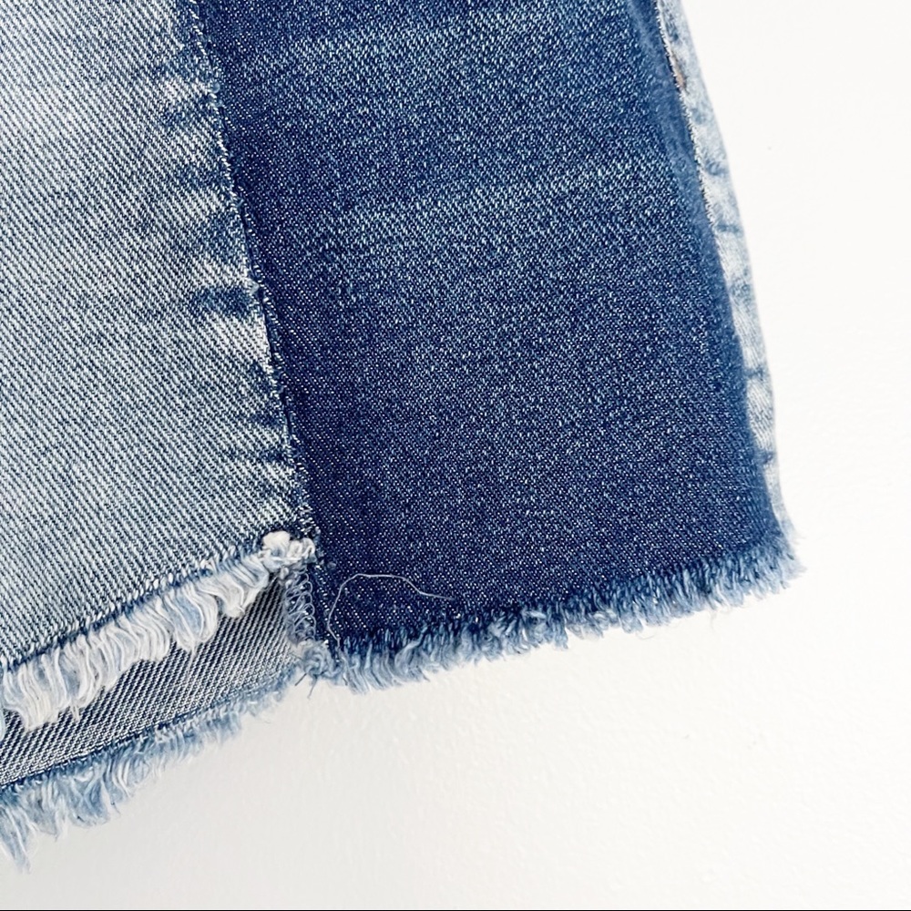 WILLIAM RAST Colorblock highrise denim shorts Sz26 - Picture 6 of 11